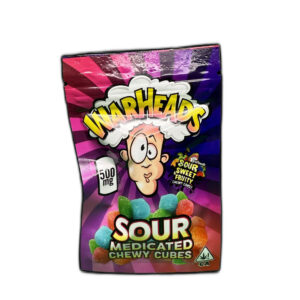 Warheads Sour Medicated Chewy Tubes 500MG