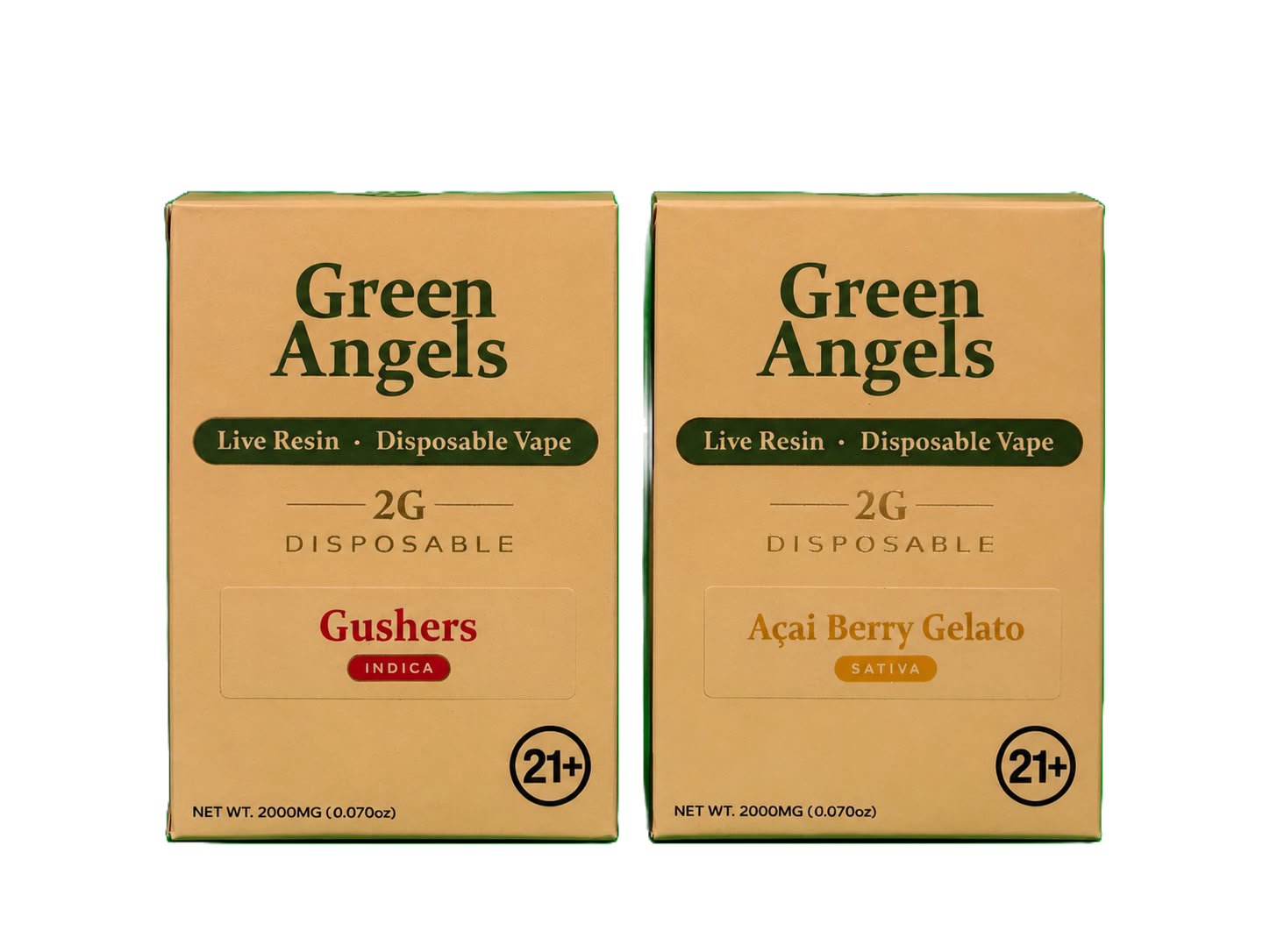 Green Angels Live Resin 2G Disposable